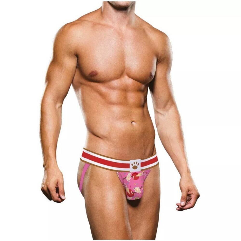 🦋B2G1🦋PROWLER Men ICE CREAM Pattern Print Jock Strap Exposed Open Back Underwear